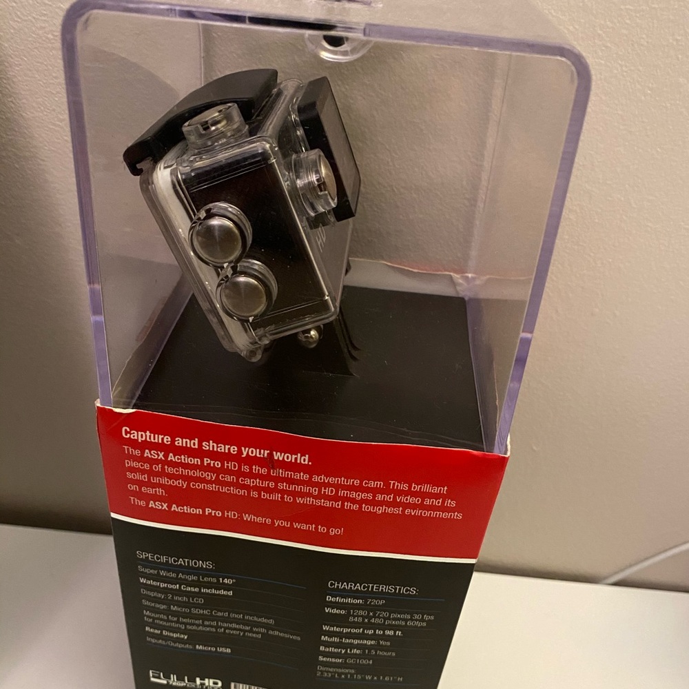 Sports camera, bought but not used